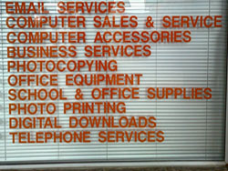 Computer Mac - List of Services